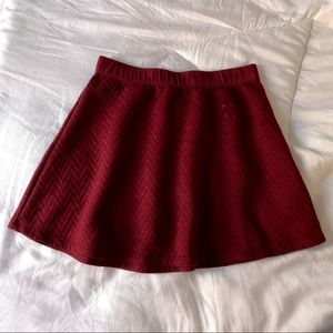 Candie’s Red Textured Skirt size XS
